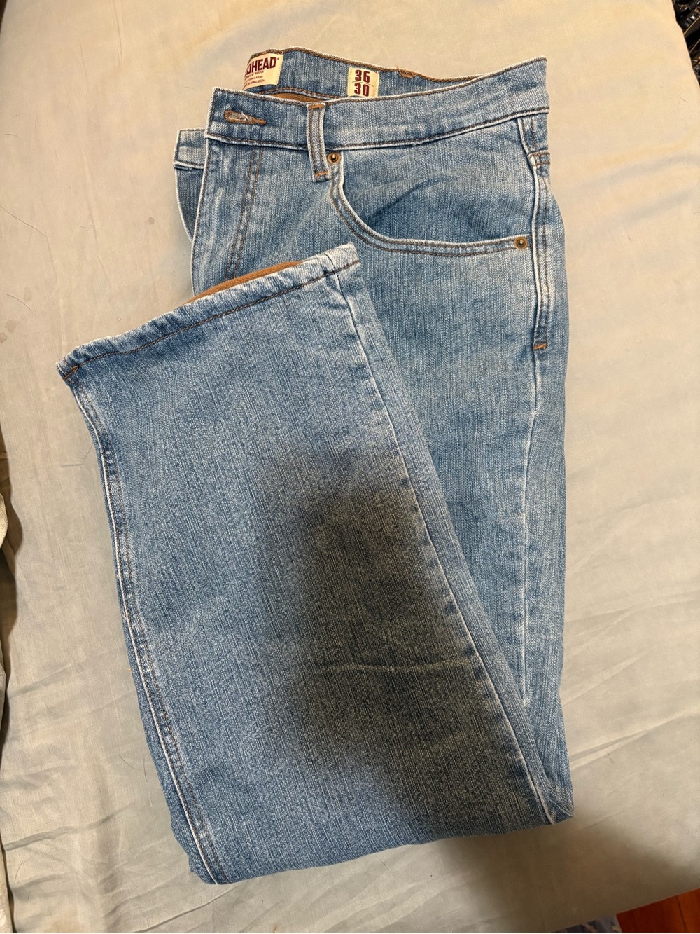NWT RedHead Men’s Fleece Lined Blue Jeans - Relaxed Fit